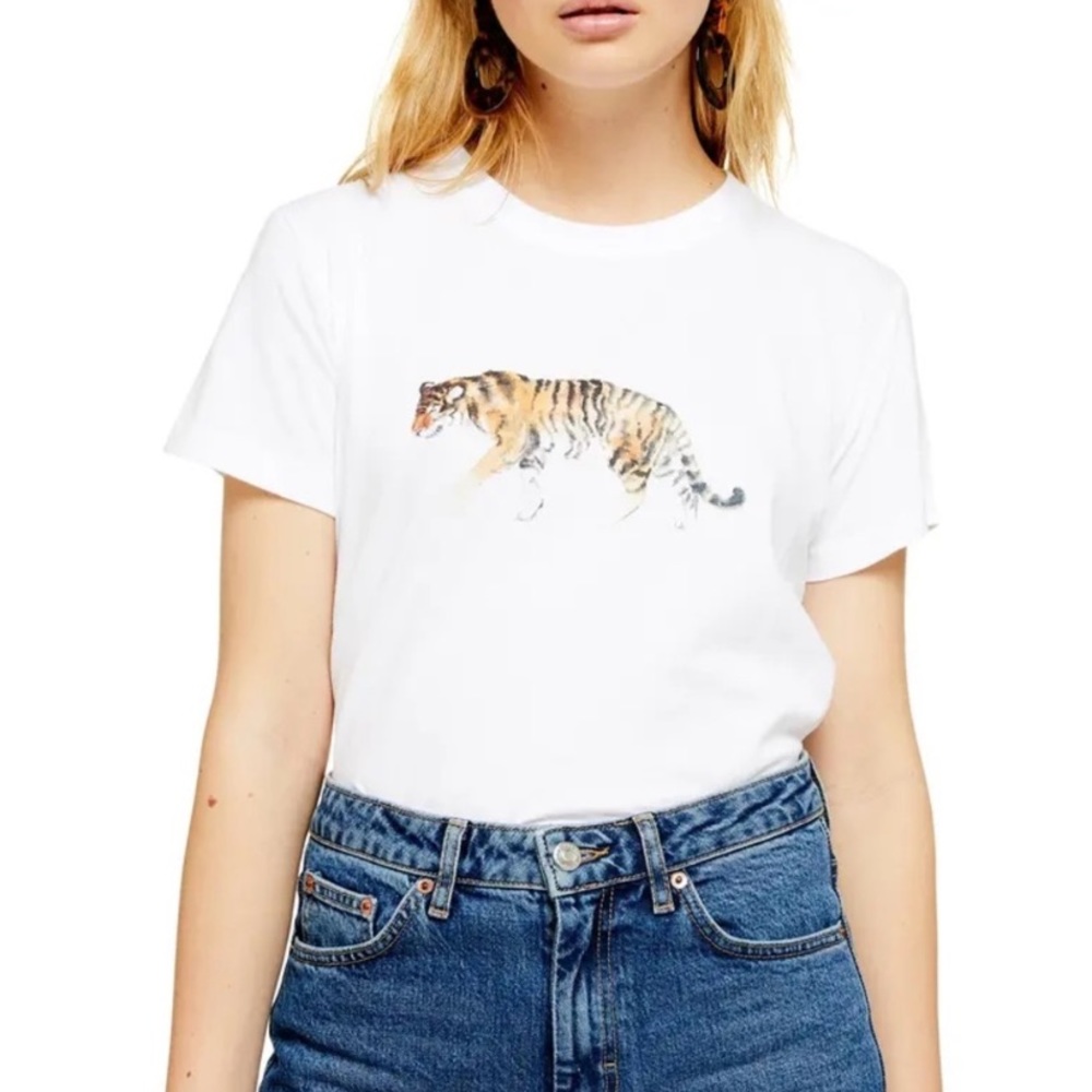 Top shop Tiger Graphic Tee